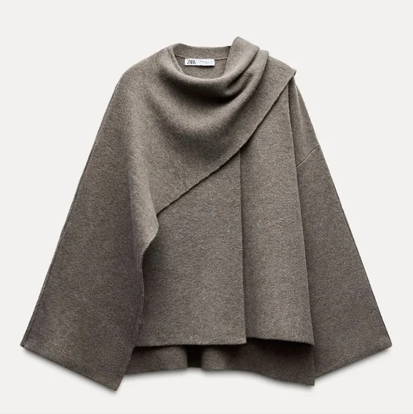 ジャケット・アウター   205W39NYC Wool Cape coat Fashionable Wool Cape Coat | Roaman's